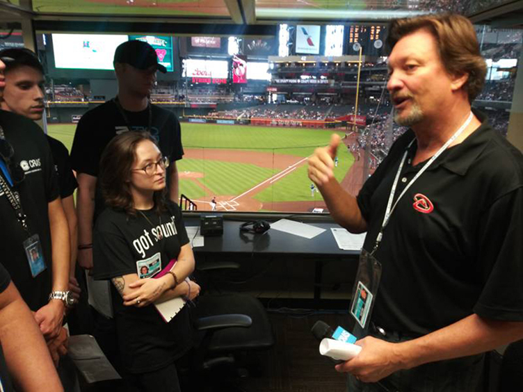 CRAS Students Train with Live FOX SPORTS Audio/Video Feed During Arizona Diamondbacks Games